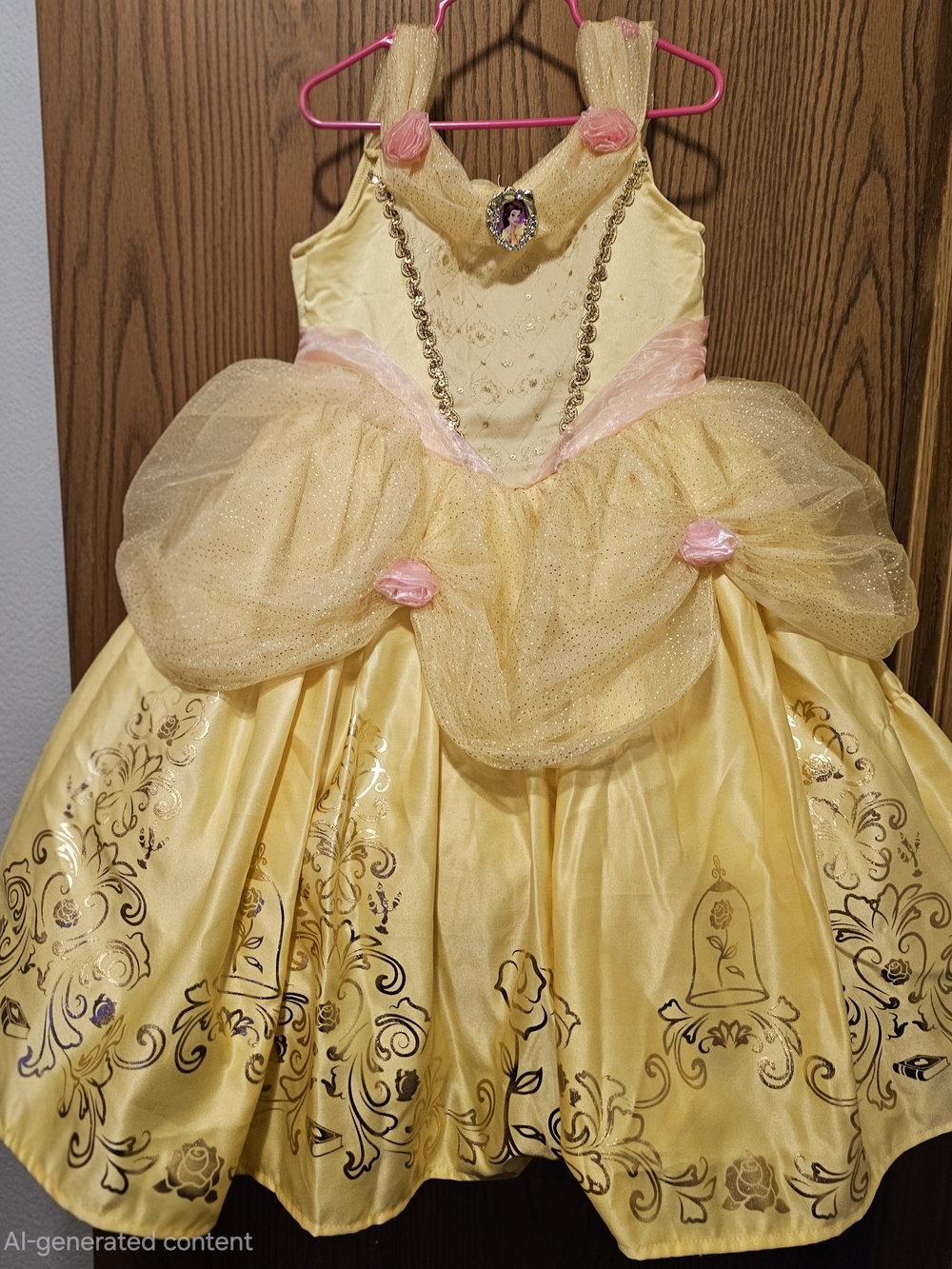 Disney Yellow and Pink Belle-Inspired Princess Dress